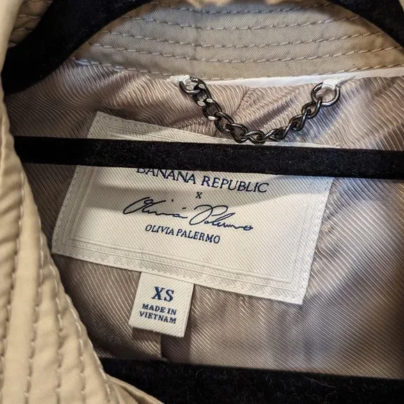 Banana Republic x Olivia Palermo Bell-Sleeve Asymmetrical Trench Coat | XS - Picture 9 of 9